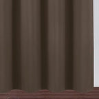 Blackout Curtains 52 x 45 inch/Chocolate Brown Curtains Set of 2 Panels/Thermal - Image 8