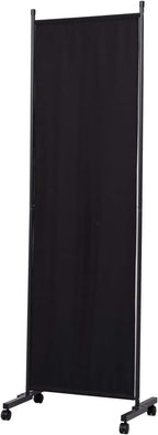 Room Divider 22'' Wide Partition Room Dividers, 1 Panel Wall Divider w/Wheel | by HOMSCREENER