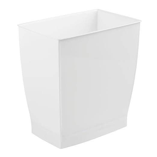 iDesign Small Plastic Bathroom Trash Can, - Image 9