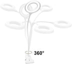 Desk Lamp, JKSWT Clip on Light Reading Light Ring Light LED - Image 3