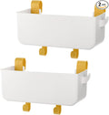 2 Pack Bedside Organizer Hanging Caddy, Bunk Bed Shelf Plastic Storage Basket by Yarlung