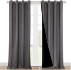 NICETOWN Full Shading Curtains 90 inches Long 2 Panels Set by NICETOWN