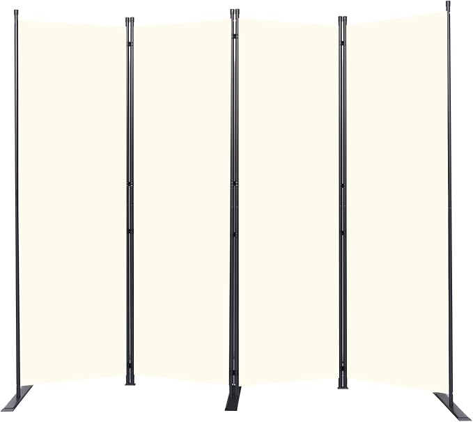 Room Divider 4 Panel-88''Wide, 6FT Room Dividers and Folding Privacy Screens | by HOMSCREENER
