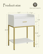 Nightstand, 3-Tier Modern Night Stand, Bedside Table - Image 2
