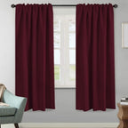 H.VERSAILTEX Christmas Blackout Curtains Thermal Insulated Window Treatment - Image 2