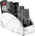 All-in-One Leather White TV Remote Holder by YAPISHI