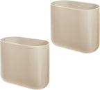iDesign Small Slim Plastic Bathroom Trash Can - Image 6