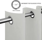 Easy-Going Thermal Grommet Curtains, 2 Panels 52x63 in, Noise Reduction - Image 5
