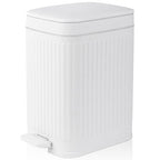 Small Bathroom Trash Can with Lid, 2.6 Gallon Slim Soft Close Step, Kitchen & by rejomiik