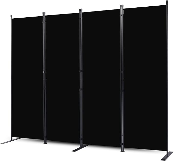 Room Divider, 4 Panel Folding Privacy Screens by CHOSENM