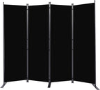 Room Divider 4 Panel-88''Wide, 6FT Room Dividers and Folding Privacy Screens | by HOMSCREENER