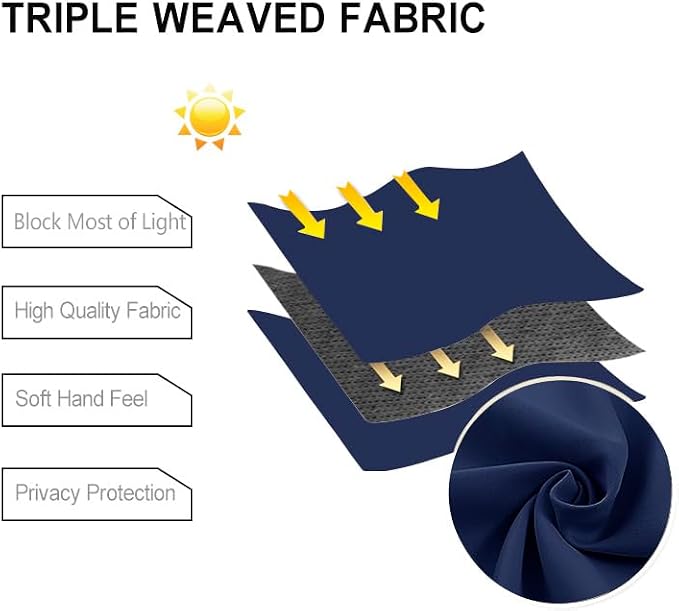 DWCN Blackout Curtains for Bedroom - Image 5