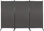 MAYOLIAH 3 Panels Room Divider Partition 6ft Tall Folding Privacy Screen | by MayoliahHome