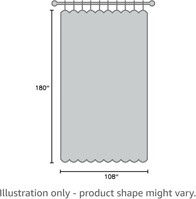 RYB HOME White Curtains Room Divider - Image 9