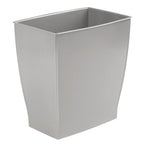 iDesign Small Plastic Bathroom Trash Can, Slim Rectangle - Image 9