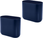 iDesign Small Slim Plastic Bathroom Trash Can by iDesign