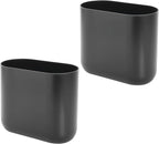 iDesign Small Slim Plastic Bathroom Trash Can - Image 10