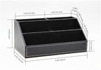 Black PU Leather Remote Controller Holder TV Guide CD DVD Controller Organizer - Image 2