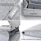 Fengtaike Useful Multi Grey Bed Storage Pockets Felt Bedside Hanging Storage - Image 7