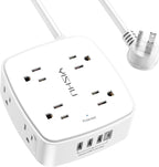 10 Ft Surge Protector Power Strip by YISHU