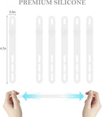 Donruby 30Pcs Silicone Cable Ties, Reusable Cord Organizer Straps, 4.7" - Image 2