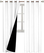 BGment White Blackout Curtains 95 Inches Long 2 Panels Set - Image 8