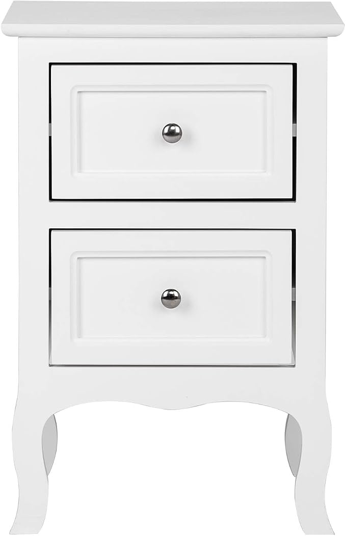 Bonnlo White Nightstand with 2 Drawers, Night Stands - Image 9