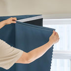 AJAZZ 100% Window Blinds Blackout Portable Black Out Curtains Adhesive Curtains - Image 9