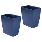iDesign Small Plastic Bathroom Trash Can, Slim Rectangle Garbage Bin - Image 8