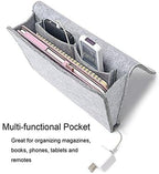 Fengtaike Useful Multi Grey Bed Storage Pockets Felt Bedside Hanging Storage - Image 2
