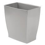 iDesign Small Plastic Bathroom Trash Can, Slim Rectangle - Image 9