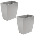 iDesign Small Plastic Bathroom Trash Can, Slim Rectangle - Image 8