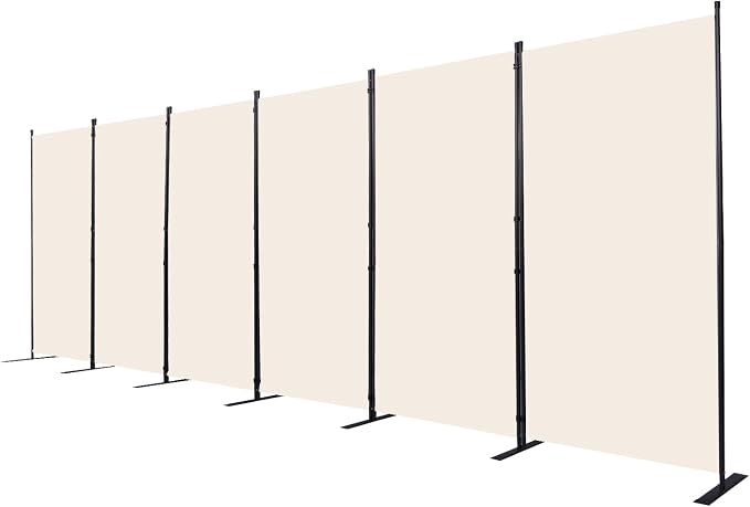 Room Divider, 6 Panel Folding Privacy Screens by CHOSENM