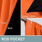 BGment Burnt Orange Blackout Curtains - Image 8