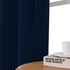 CUCRAF Custom Navy Blue Blackout Curtains 1 Panel Set, Thermal Insulated - Image 7