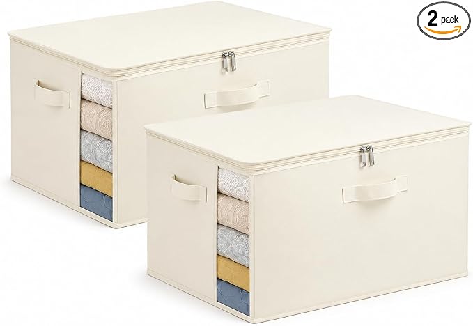 2Pack Canvas Storage Bags for Clothes & Comforters by Unknown
