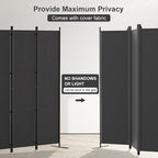 Kokorona 6 Panel Room Divider, 6FT Tall Folding Privacy Screen Wall Dividers - Image 5