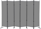RANTILA 6 Panel Room Divider, 6 FT Folding Privacy Screen by RANTILA