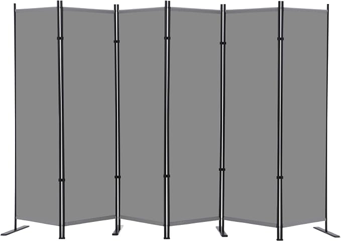 RANTILA 6 Panel Room Divider, 6 FT Folding Privacy Screen by RANTILA