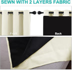 NICETOWN Full Shading Curtains 90 inches Long 2 Panels Set - Image 5