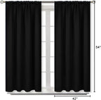 BGment Black Out Curtains 54 Inches Long - Image 8