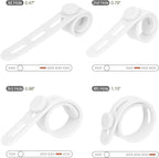 Donruby 24Pcs Silicone Cable Ties, Reusable Cord Organizer Straps, 5.12" - Image 3