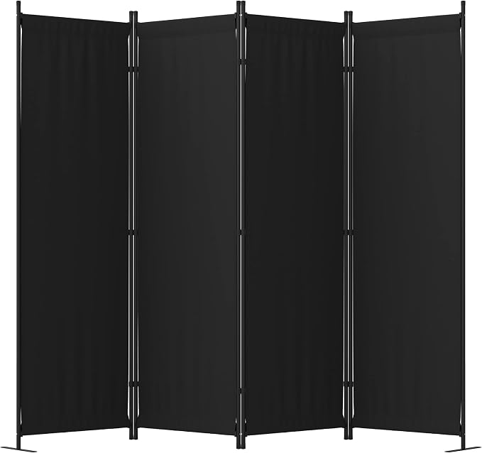 Room Divider, 4 Panel Folding Screen, 88” Portable Separating 3 Feet | by PHONJOROO