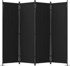 Room Divider, 4 Panel Folding Screen, 88” Portable Separating 3 Feet | by PHONJOROO
