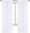 BGment White Curtains 72 Inch Length by BGment