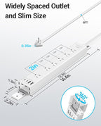360° Mountable Surge Protector Power Strip - Image 6