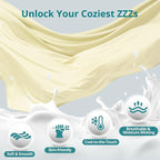Cooling Pregnancy Pillows for Sleeping, Light Yellow | Sasttie Maternity Pillow - Image 5