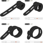 Donruby 24Pcs Silicone Cable Ties, Reusable Cord Organizer Straps, 5.12" - Image 3