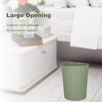 Small Bathroom Trash Can Plastic Wastebasket Garbage Can Green 2 Pack | Sturdy - Image 2