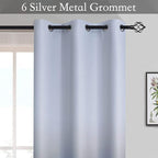 SimpleHome Ombre Gradient Blue White to Gray Curtains - Image 3